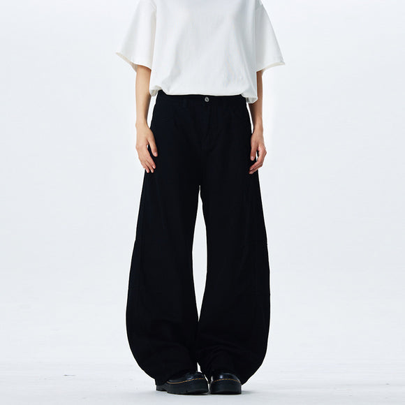 Men's Loose Pleated Retro American Culottes