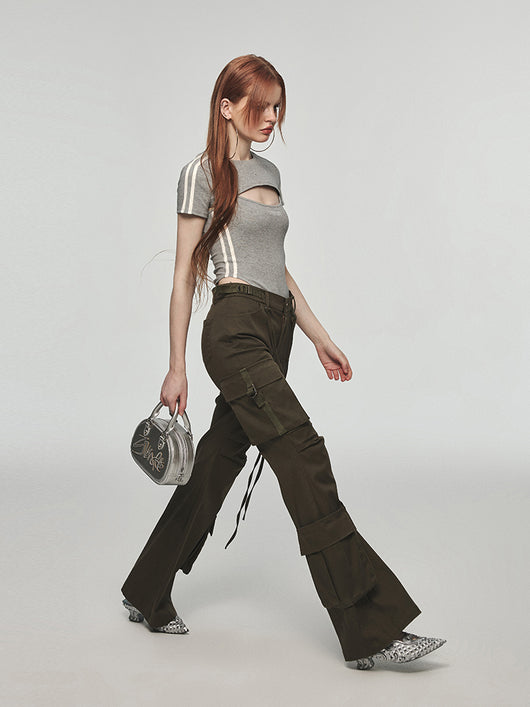 Pantalones Cargo Retro de Pierna Ancha - Image 11