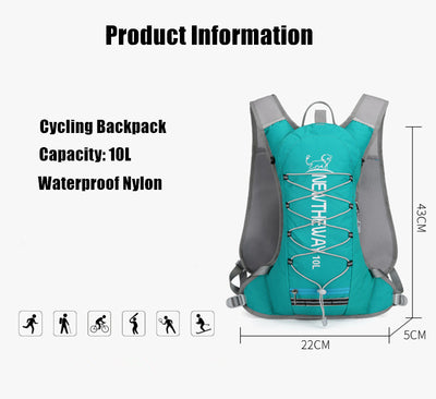Mochila de Ciclismo 10L Ultraligera para Deportes Outdoor, Senderismo y Camping - Image 12