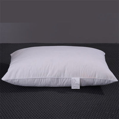 Almohada de Plumas de Ganso Blanco Premium