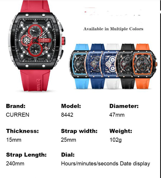Reloj de Cuarzo para Hombre con Cronógrafo de Seis Funciones - Image 10