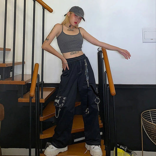 Pantalón Negro Casual para Mujer - Estilo Urbano - Image 10