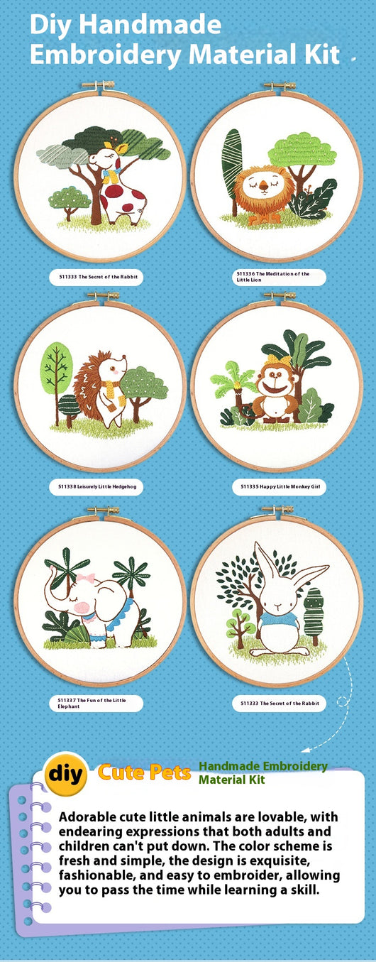 Kit de Bordado Mascotas Adorables con Diseños Animados - Image 8