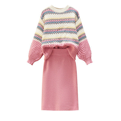 Conjunto de Falda y Suéter de Moda Otoñal para Mujer - Image 3