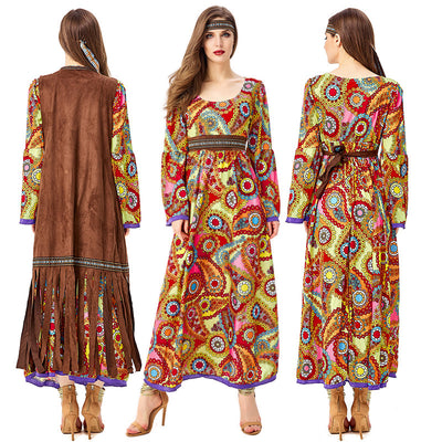 Disfraz Diosa Tribal Hippie Disco Vintage - Image 11