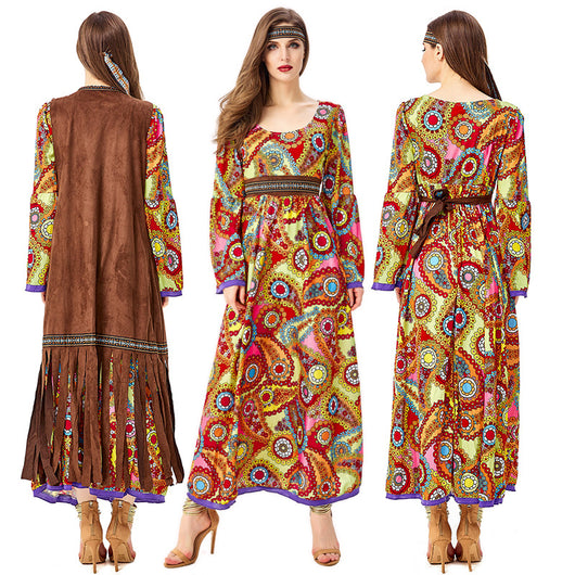 Disfraz Diosa Tribal Hippie Disco Vintage - Image 11