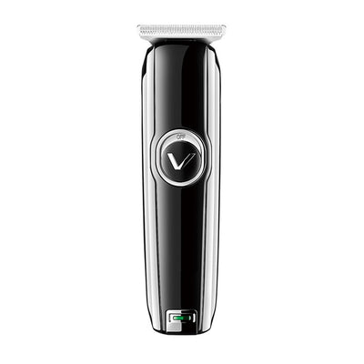 Black VGR rechargeable hair trimmer with silver blade, USB charging cable, cleaning brush, oil, and three guide combs (1mm, 2mm, 3mm). - Image 4