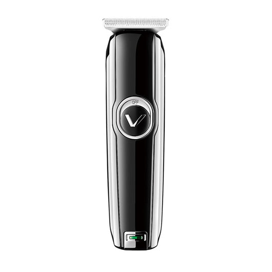 Black VGR rechargeable hair trimmer with silver blade, USB charging cable, cleaning brush, oil, and three guide combs (1mm, 2mm, 3mm). - Image 4