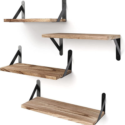 Repisa de Pared en Madera Maciza - Estante Flotante Moderno - Image 4