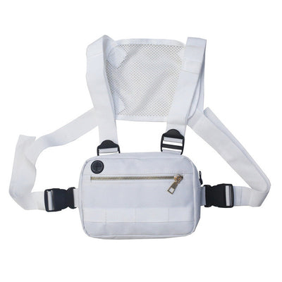 Riñonera Streetwear Chest Rig para Mujer Negro - Image 7