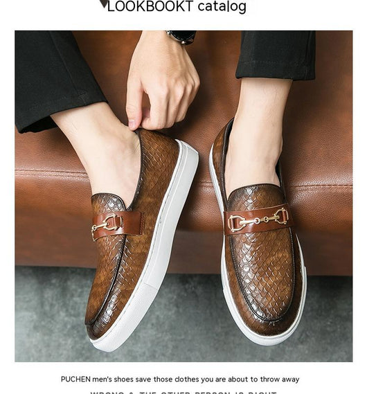 Mocasines de Cuero Británico con Hebilla Doble - Zapatos Ejecutivos Versátiles - Image 10