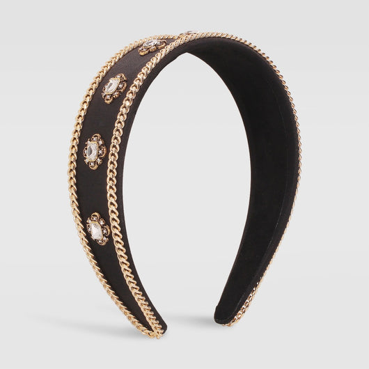 Diadema Barroca Retro con Cadena de Moda - Image 11