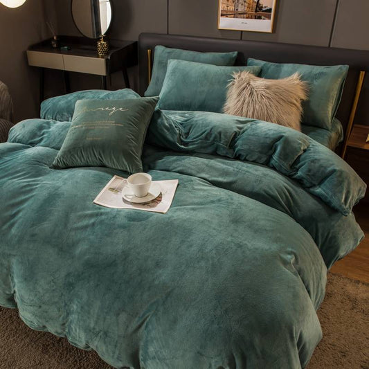 Juego de Cama Matrimonial Premium Franela Gruesa con Volante