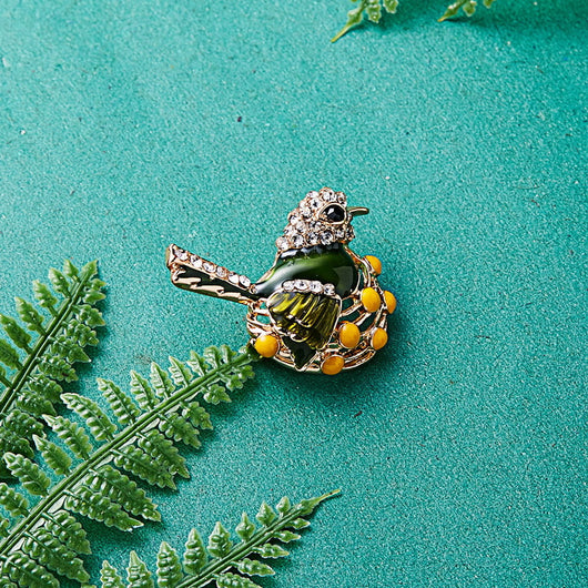 Broche de Pájaro en Rama - Accesorio Versátil en Aleación para Pecho - Image 11