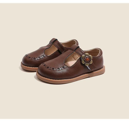 Zapatos de Cuero para Niñas Princesa con Suela Antideslizante - Image 18