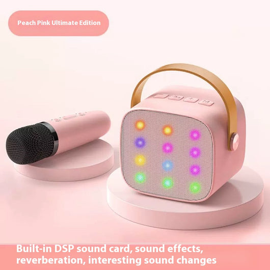 Parlante Bluetooth Mini con Luces LED y Micrófono Inalámbrico para Niños - Image 8