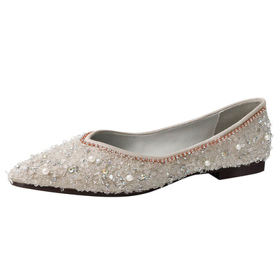 Baletas Elegantes con Strass y Punta Afilada para Mujer - Image 5