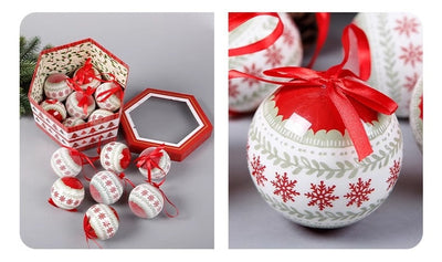 Bola de Navidad Roja Electrochapada - Adorno Colgante para Árbol - Image 34
