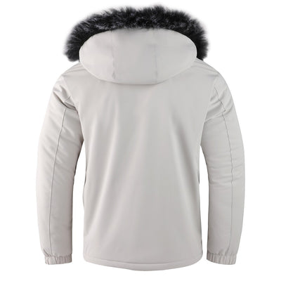 Chaqueta de Invierno para Hombre con Cuello de Pelo - Image 3