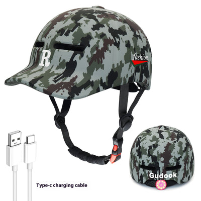 Casco de Ciclismo con Luz de Advertencia Integrada Duck Tongue - Image 13