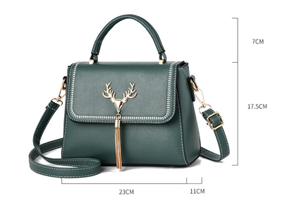 Bolso de Hombro con Cabeza de Venado y Borlas - Diseño Moderno para Mujer - Image 7