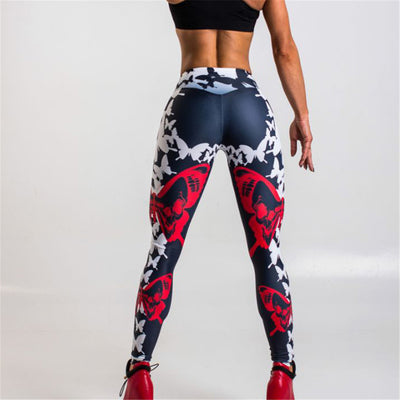Leggings Deportivos con Estampado de Mariposas para Yoga y Entrenamiento - Image 4