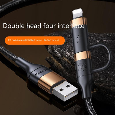 Cable de Carga Rápida 4 en 1 PD - Conectores Duales Universal - Image 9