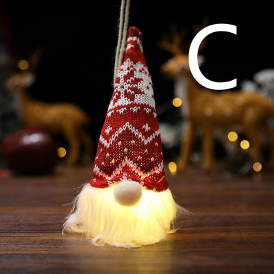 Muñeco Navideño sin Rostro con Luz LED Colgante - Image 10