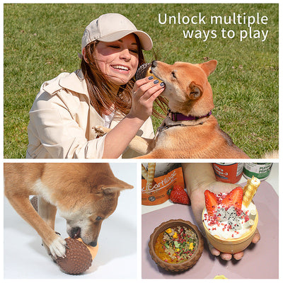 Juguete Masticable de Silicona Comestible Forma Bellota para Perros - Image 9