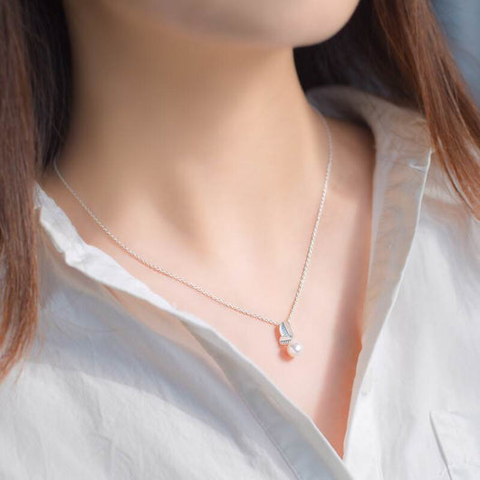 Conjunto de Joyería Perla Hoja Joven - Collar, Aretes y Pulsera para Mujer - Image 6