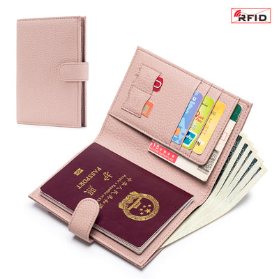 Bolsa Pasaporte Ultradelgada de Cuero con Protección RFID - Image 17