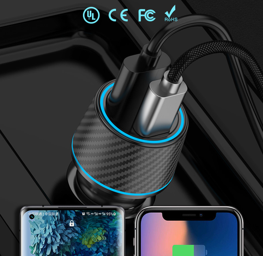 Cargador Dual Rápido 60W para Auto - Image 10