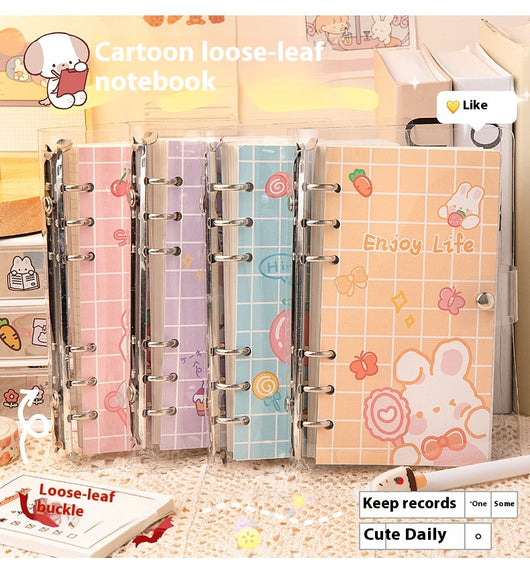 Cuaderno Espiral Suelto Contadora Adorable con Corazones - Diario de Notas - Image 21
