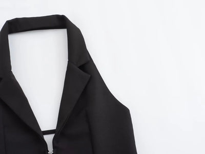 Blusa Escotada sin Espalda con Diseño de Cierre y Ajuste Ceñido - Image 10