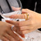 Anillo Cadena Plata Esterlina Minimalista Lujo Frío
