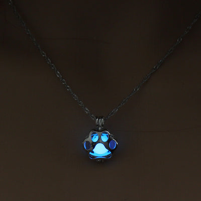 Collar Luminoso Hueco con Diseño de Pata de Perro - Image 9