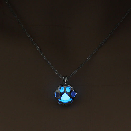 Collar Luminoso Hueco con Diseño de Pata de Perro - Image 9