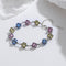 Pulsera de Cristal Zircón Multicolor - Rosa, Cielo y Azul