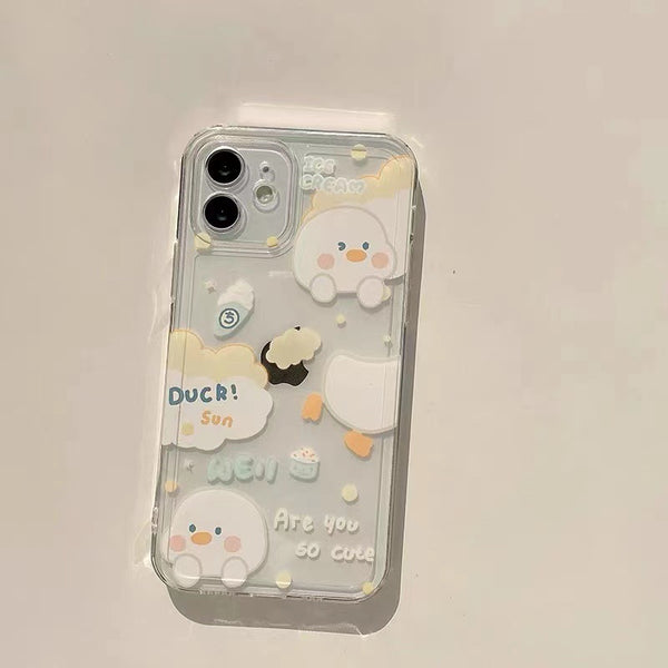 Funda Protectora Transparente para Celular - Diseño Adorable