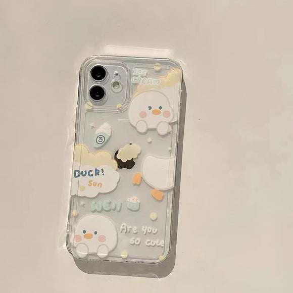 Funda Protectora Transparente para Celular - Diseño Adorable