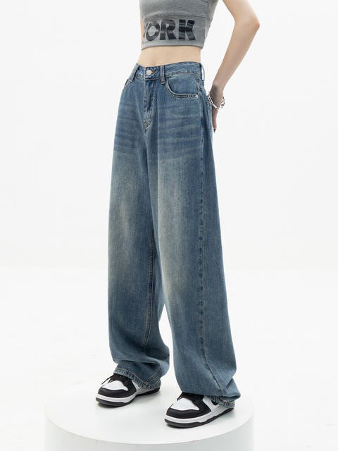 Jeans Rectos de Cintura Alta Holgados para Mujer - Image 6