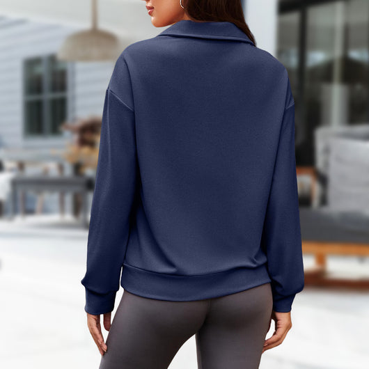 Suéter con Solapa Oversize de Cierre para Mujer - Image 17