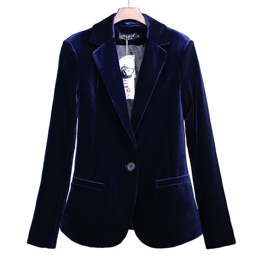 Blazer de Terciopelo Ajustado para Mujer - Multiusos - Image 2
