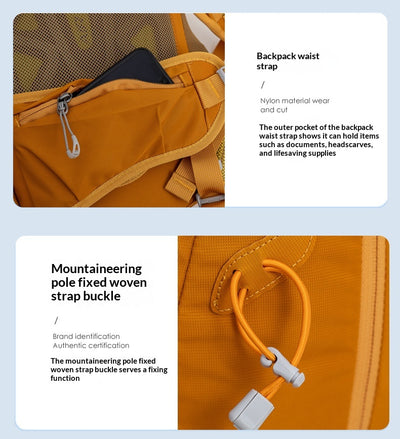 Mochila de Senderismo Plegable con Cierre de Seguridad y Gran Capacidad - Image 12