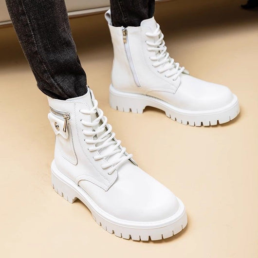 Botas Martin de Cuero para Hombre - Botines Altos Clásicos - Image 32