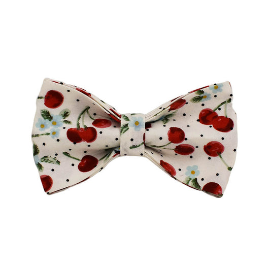 Collar para Mascotas con Estampado de Cerezas, Correa de Tracción y Hebilla Dorada Desprendible - Image 8