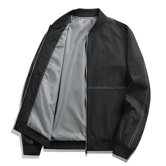 Chaqueta Deportiva Hombre Estilo Coreano Cuello Béisbol Moderna - Image 4
