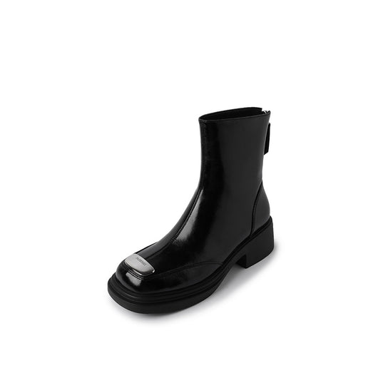 Botas Vintage de Tacón Cuadrado Grueso para Mujer - Image 3