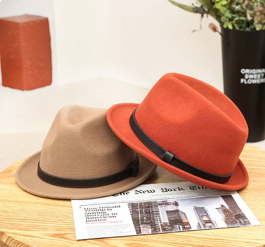 Sombrero Caballero Británico de Lana Pura con Ala Corta Enrollada - Otoño e Invierno - Image 18