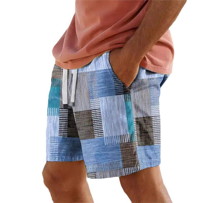 Shorts Casuales para Hombre con Estampado Digital Moderno - Image 9